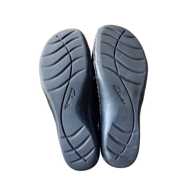 Clarks Bendables Brown Leather Comfort Mary Jane Flats Women's Size 9W Walking - Picture 6 of 10